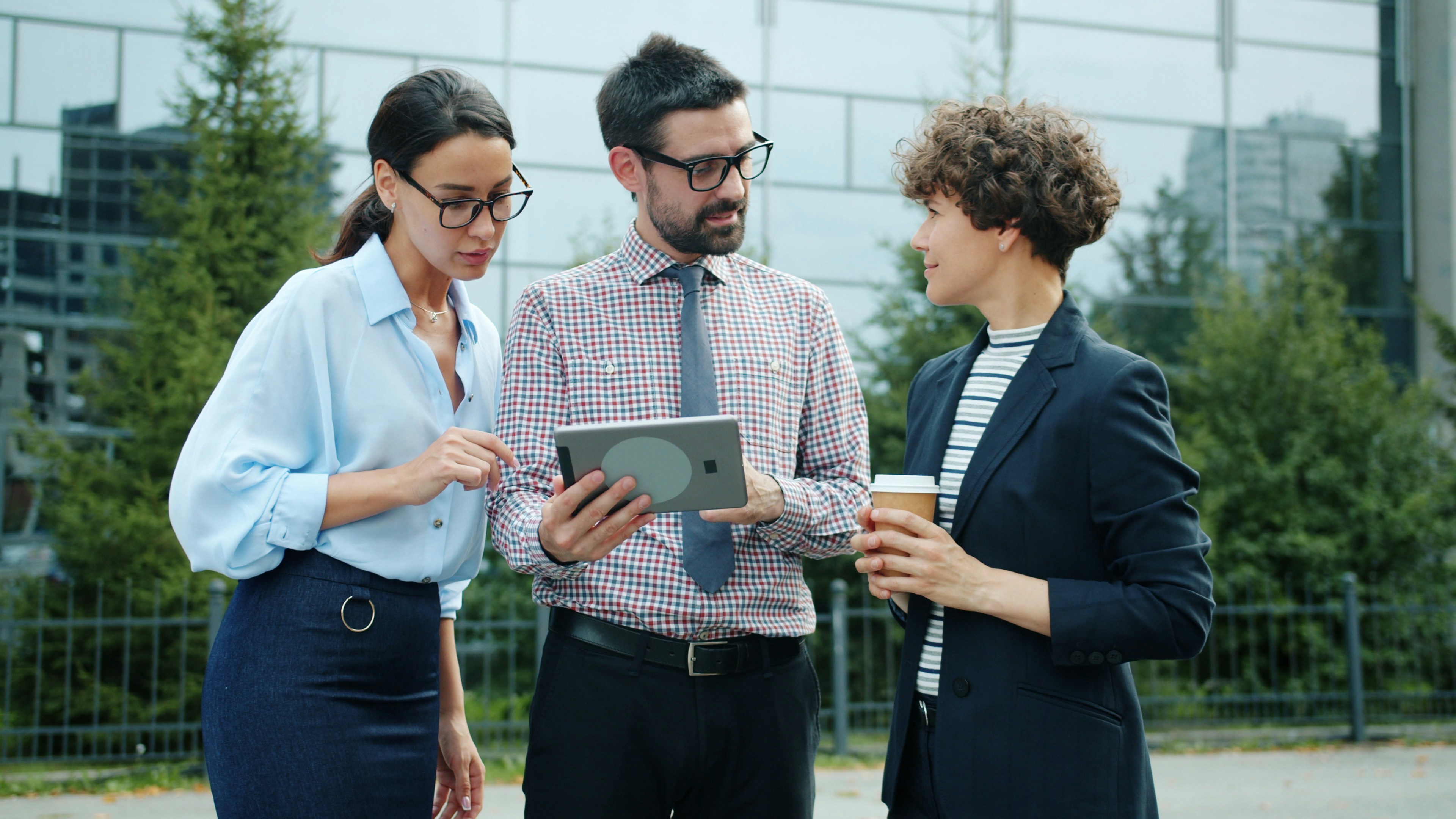 Professionals discussing financial strategy